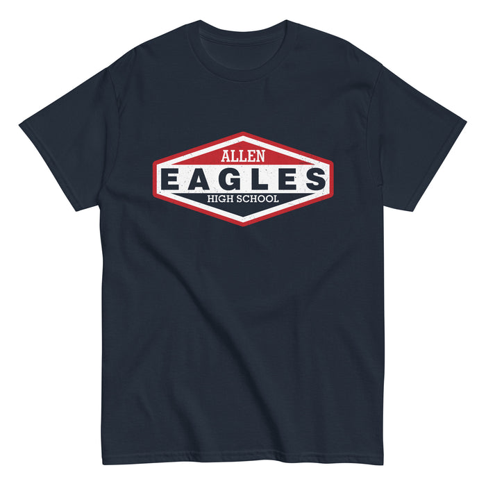 Allen High School Eagles Classic Unisex Navy T-shirt 009