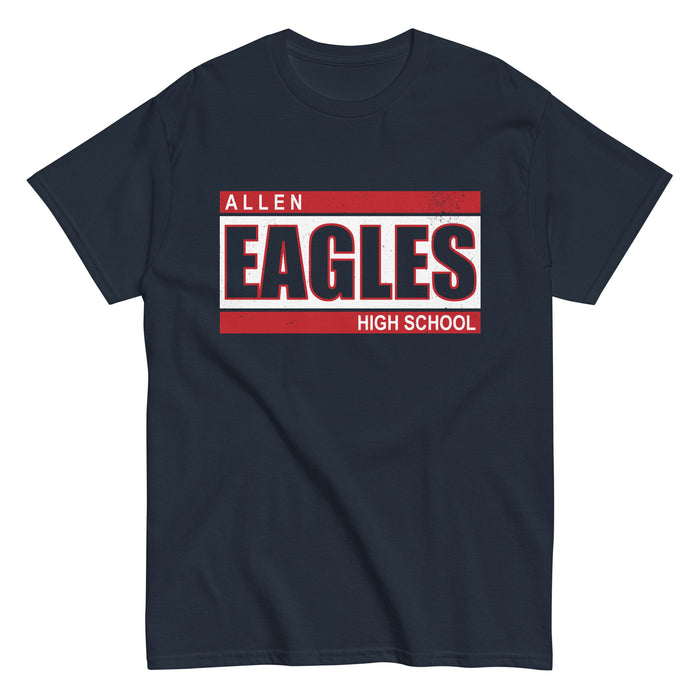 Allen High School Eagles Classic Unisex Navy T-shirt 098