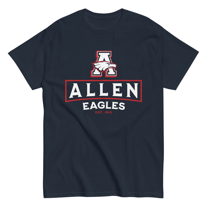 Allen High School Eagles Classic Unisex Navy T-shirt 227