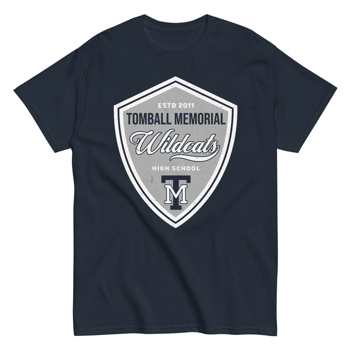 Tomball Memorial High School Wildcats Navy Classic Unisex T-shirt 225