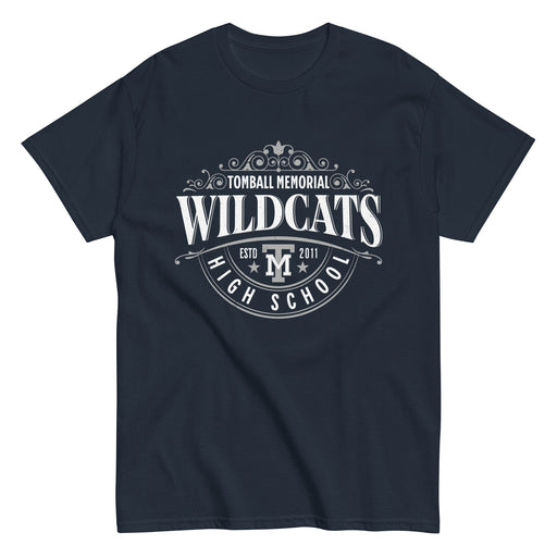 Tomball Memorial High School Wildcats Navy Classic Unisex T-shirt 211