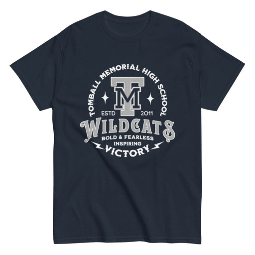 Tomball Memorial High School Wildcats Navy Classic Unisex T-shirt 206