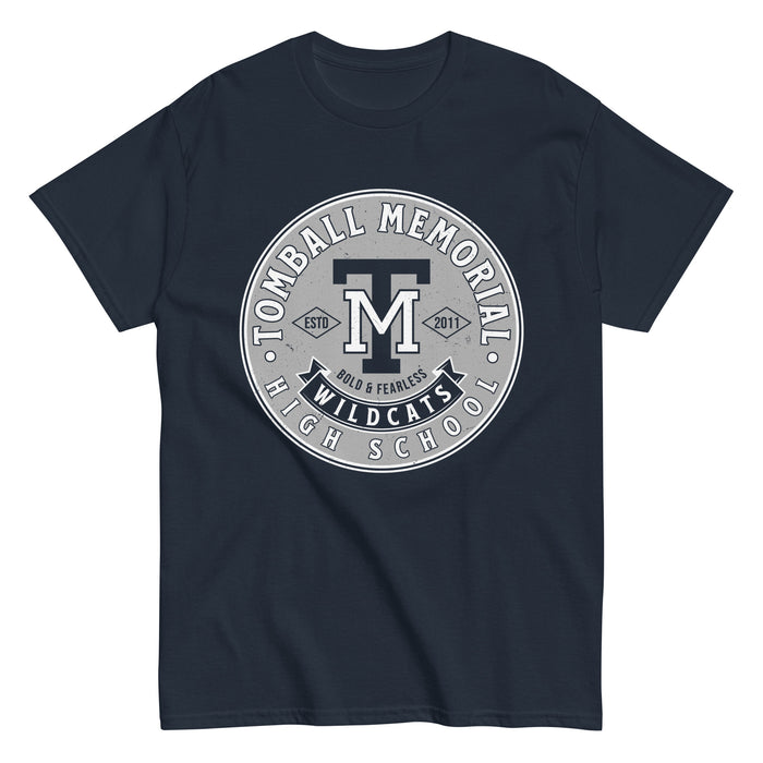 Tomball Memorial High School Wildcats Navy Classic Unisex T-shirt 215