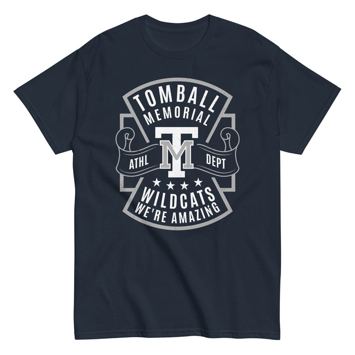 Tomball Memorial High School Wildcats Navy Classic Unisex T-shirt 207