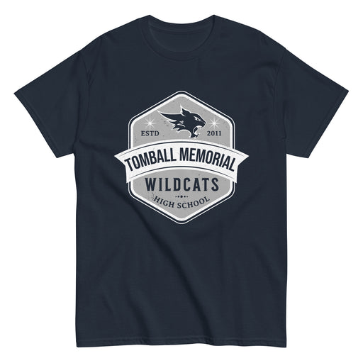 Tomball Memorial High School Wildcats Navy Classic Unisex T-shirt 209