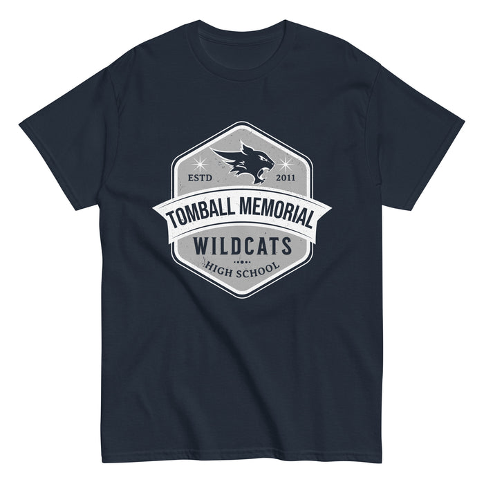 Tomball Memorial High School Wildcats Navy Classic Unisex T-shirt 209