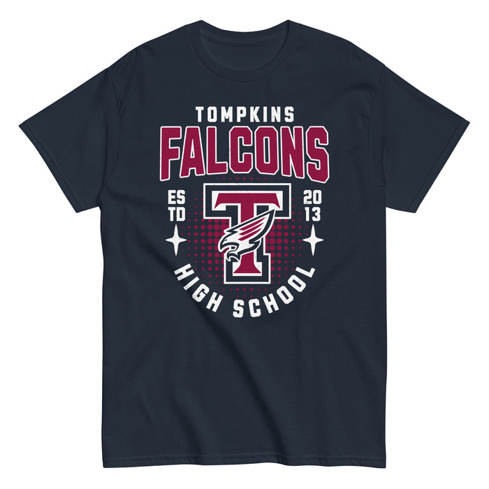 Tompkins High School Falcons Navy Classic Unisex T-shirt 204