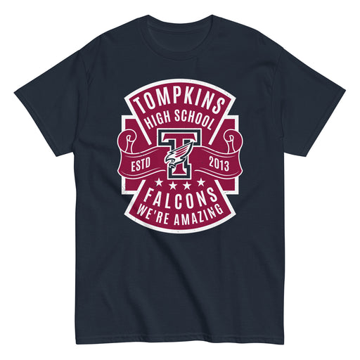 Tompkins High School Falcons Navy Classic Unisex T-shirt 207