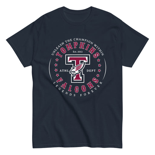 Tompkins High School Falcons Navy Classic Unisex T-shirt 214