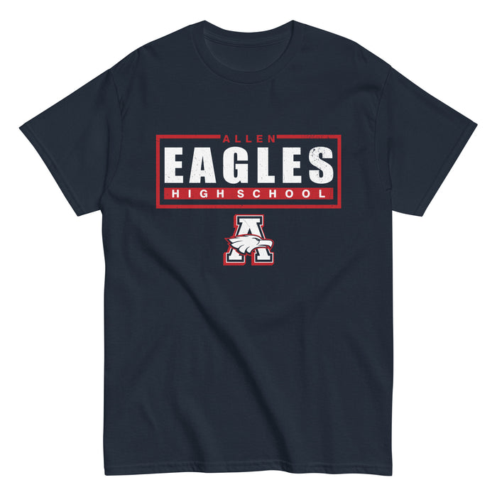 Allen High School Eagles Classic Unisex Navy T-shirt 049