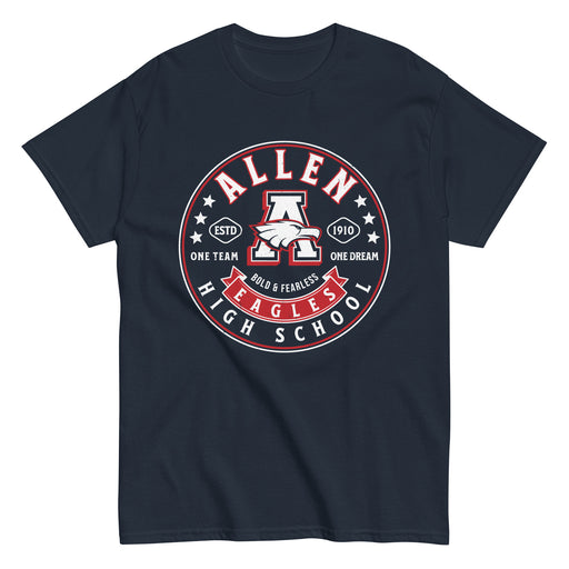 Allen High School Eagles Classic Unisex Navy T-shirt 220