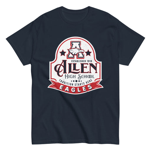 Allen High School Eagles Classic Unisex Navy T-shirt 215