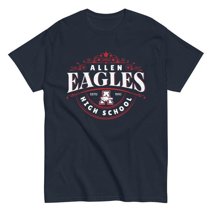 Allen High School Eagles Classic Unisex Navy T-shirt 214