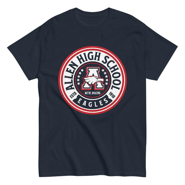 Allen High School Eagles Classic Unisex Navy T-shirt 208