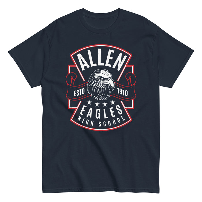 Allen High School Eagles Classic Unisex Navy T-shirt 211