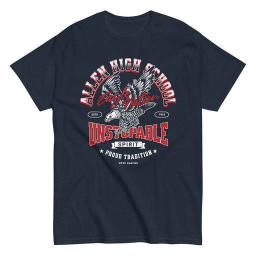 Allen High School Eagles Classic Unisex Navy T-shirt 204