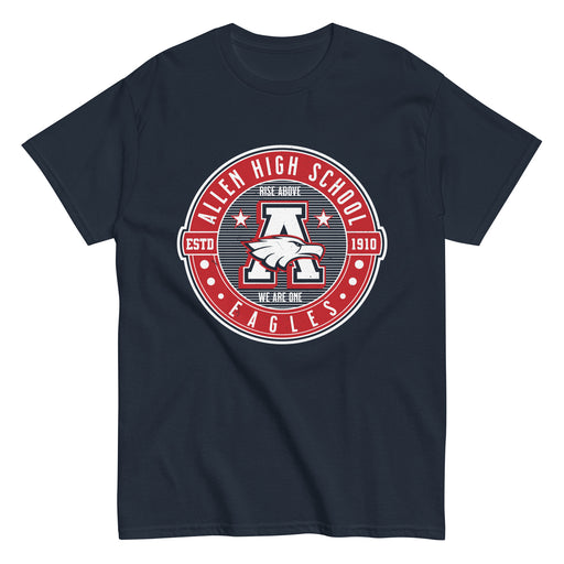 Allen High School Eagles Classic Unisex Navy T-shirt 207