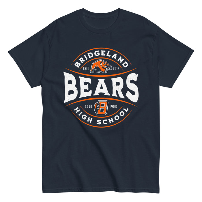 Bridgeland High School Bears Classic Unisex Navy T-shirt 218