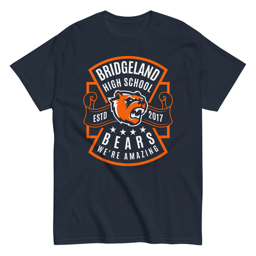 Bridgeland High School Bears Classic Unisex Navy T-shirt 207