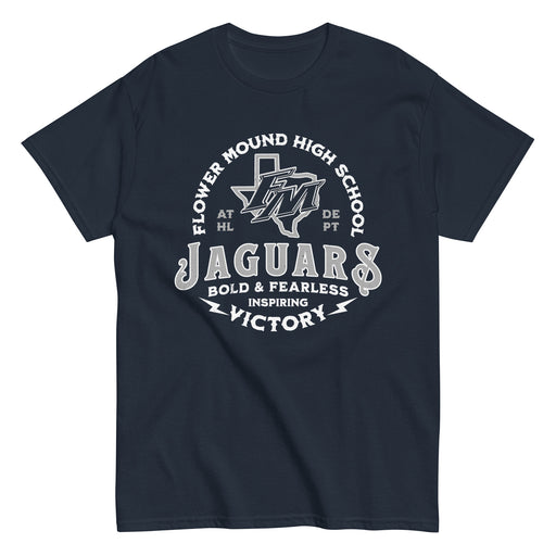 Flower Mound High School Jaguars Navy Blue Classic Unisex T-shirt 206