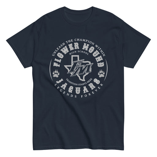 Flower Mound High School Jaguars Navy Blue Classic Unisex T-shirt 214