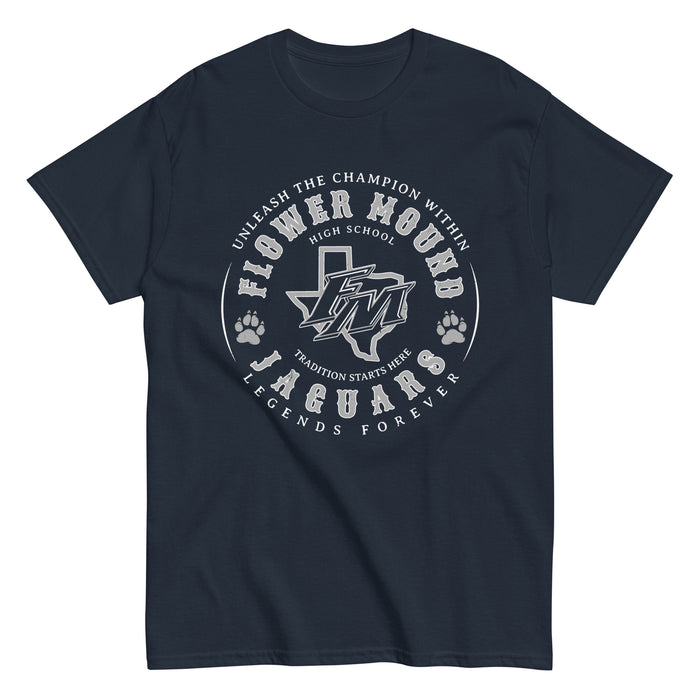 Flower Mound High School Jaguars Navy Blue Classic Unisex T-shirt 214