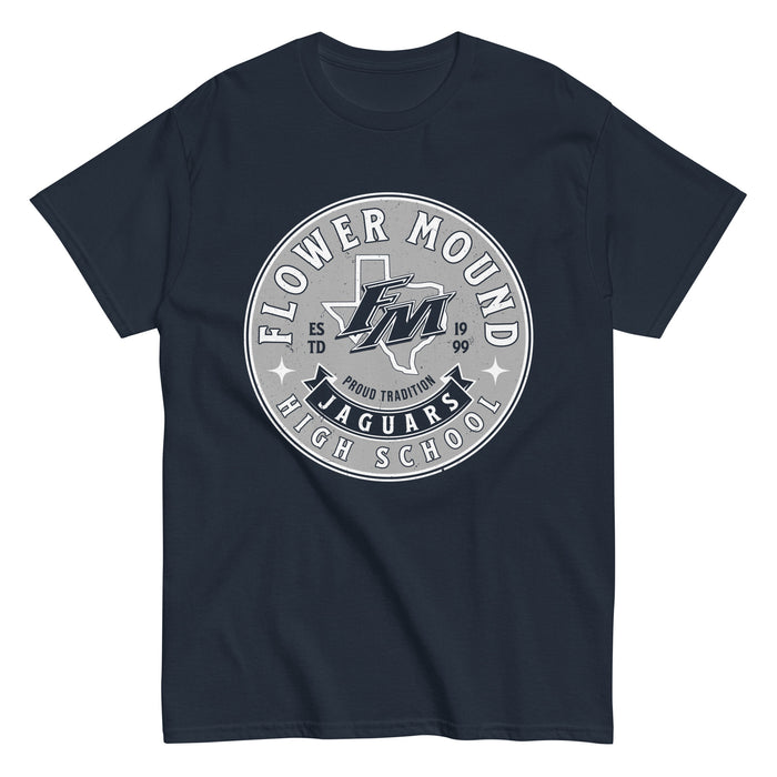 Flower Mound High School Jaguars Navy Blue Classic Unisex T-shirt 215