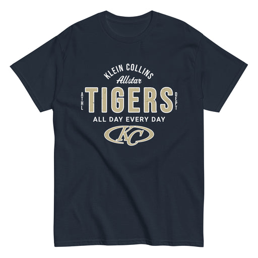 Klein Collins High School Tigers Classic Unisex Navy T-shirt 040