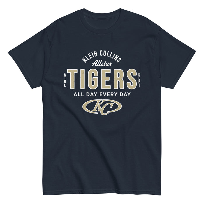 Klein Collins High School Tigers Classic Unisex Navy T-shirt 040