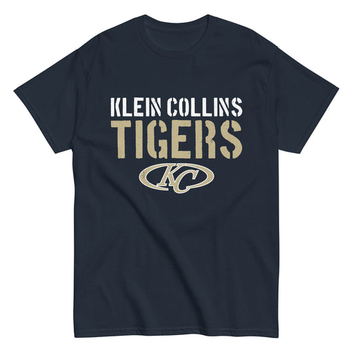 Klein Collins High School Tigers Classic Unisex Navy T-shirt 017