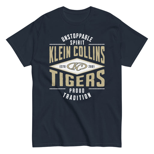 Klein Collins High School Tigers Classic Unisex Navy T-shirt 210