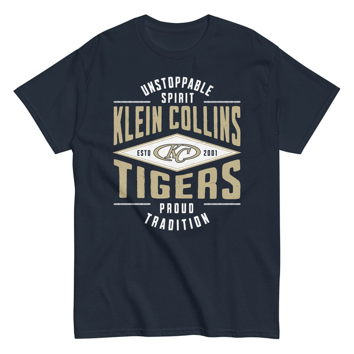 Klein Collins High School Tigers Classic Unisex Navy T-shirt 210