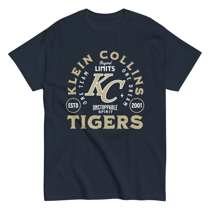 Klein Collins High School Tigers Classic Unisex Navy T-shirt 208