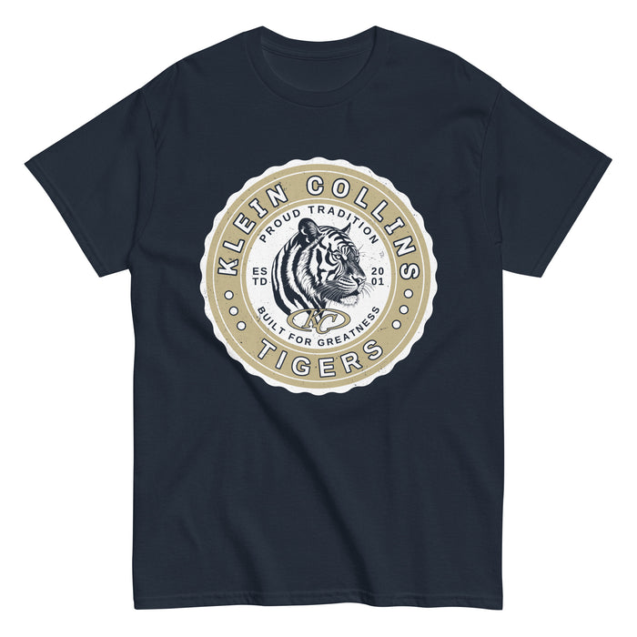 Klein Collins High School Tigers Classic Unisex Navy T-shirt 216