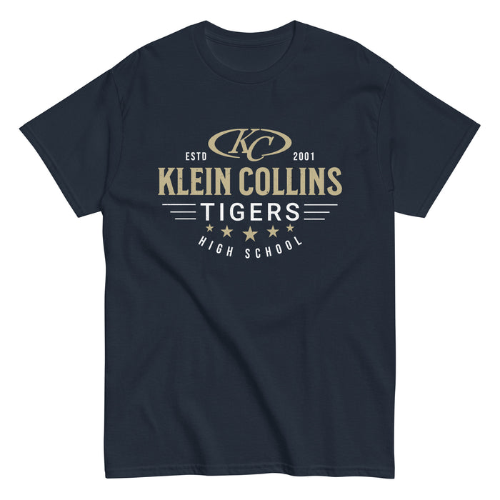 Klein Collins High School Tigers Classic Unisex Navy T-shirt 217