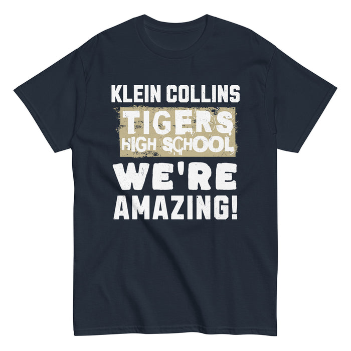 Klein Collins High School Tigers Classic Unisex Navy T-shirt 231