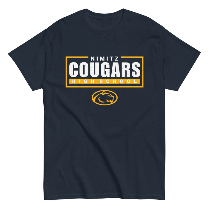 Nimitz High School Cougars Navy Blue Classic Unisex T-shirt 049