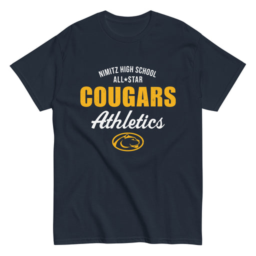Nimitz High School Cougars Navy Blue Classic Unisex T-shirt 034