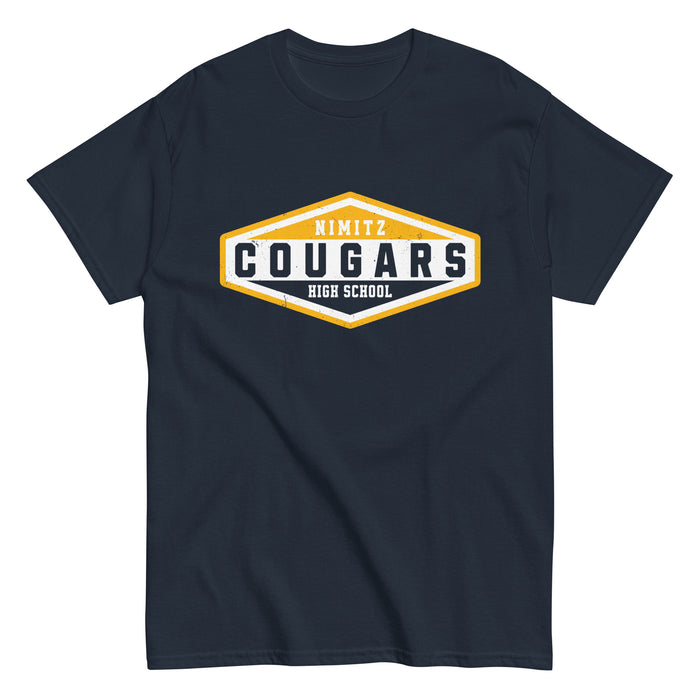 Nimitz High School Cougars Navy Blue Classic Unisex T-shirt 009