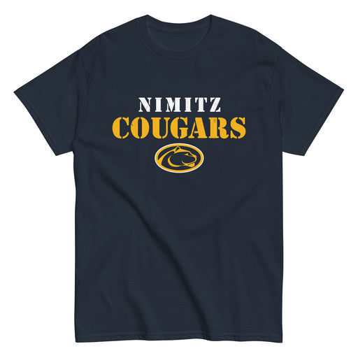 Nimitz High School Cougars Navy Blue Classic Unisex T-shirt 017