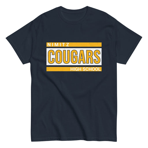 Nimitz High School Cougars Navy Blue Classic Unisex T-shirt 098