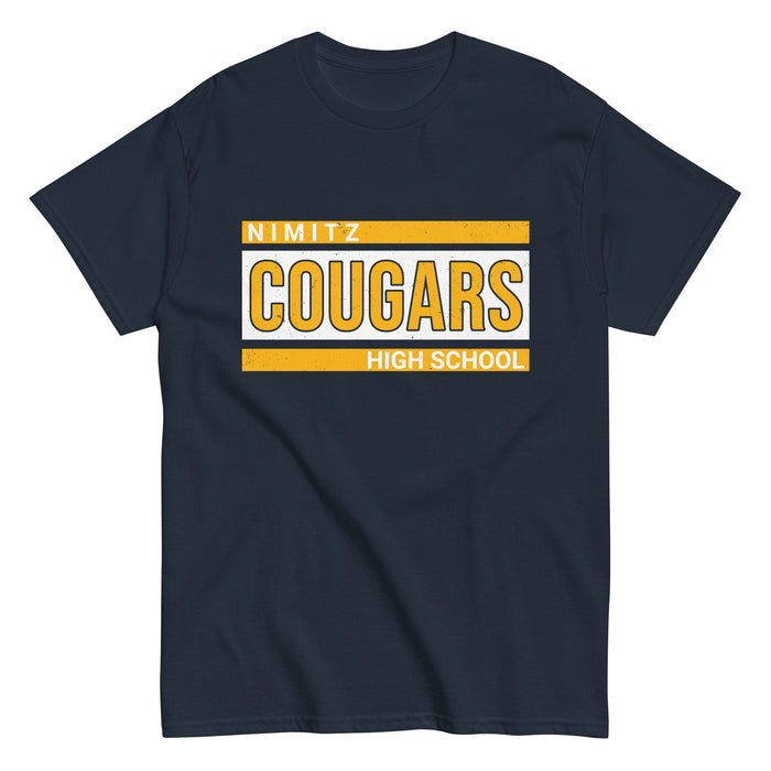 Nimitz High School Cougars Navy Blue Classic Unisex T-shirt 098