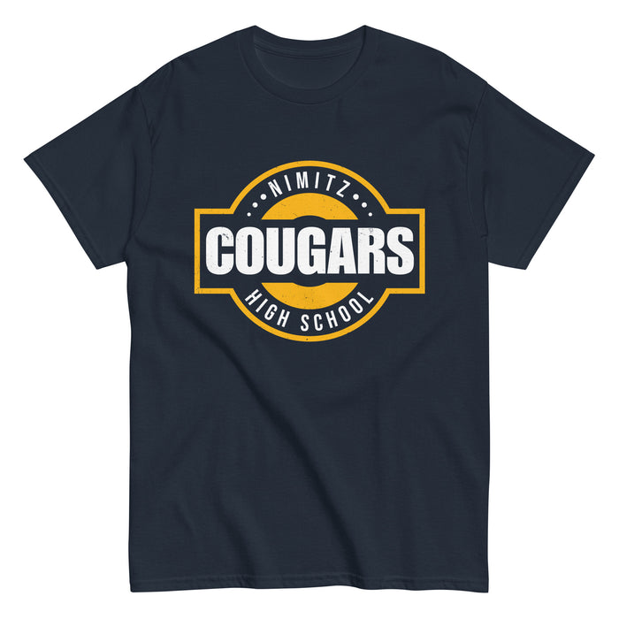 Nimitz High School Cougars Navy Blue Classic Unisex T-shirt 011