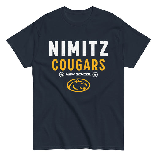 Nimitz High School Cougars Navy Blue Classic Unisex T-shirt 003