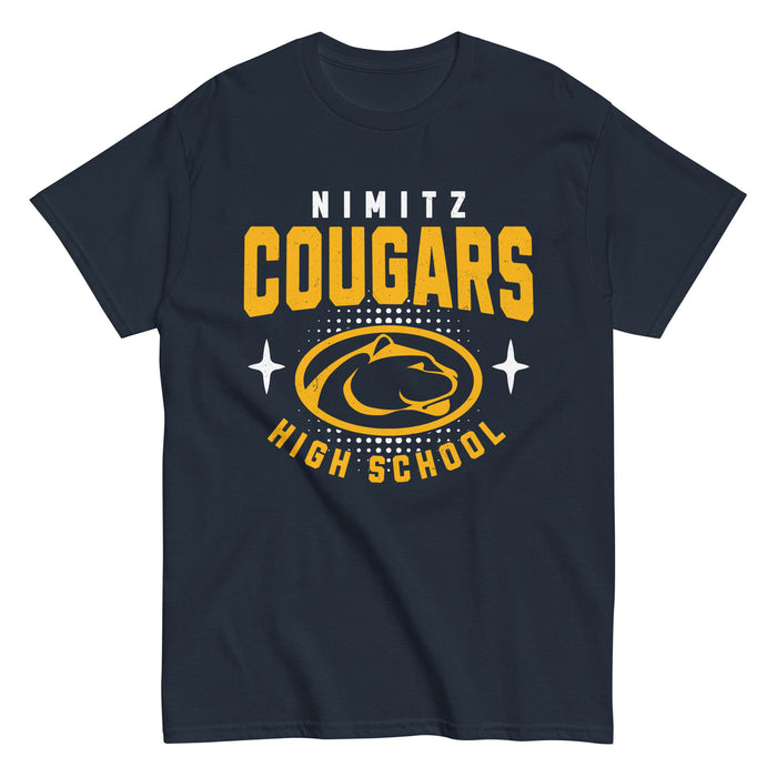Nimitz High School Cougars Navy Blue Classic Unisex T-shirt 204