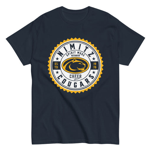 Nimitz High School Cougars Navy Blue Classic Unisex T-shirt 203