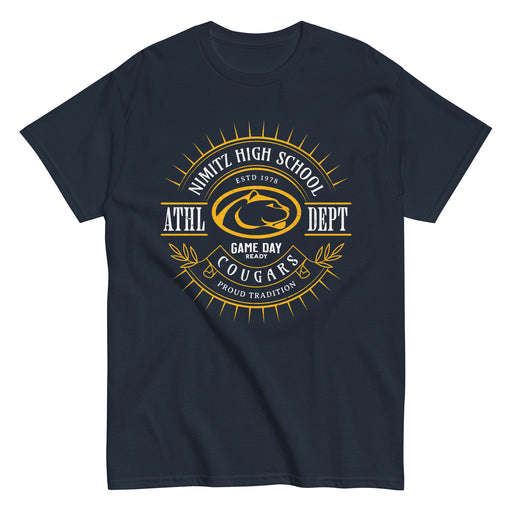 Nimitz High School Cougars Navy Blue Classic Unisex T-shirt 201