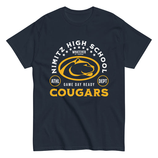 Nimitz High School Cougars Navy Blue Classic Unisex T-shirt 208