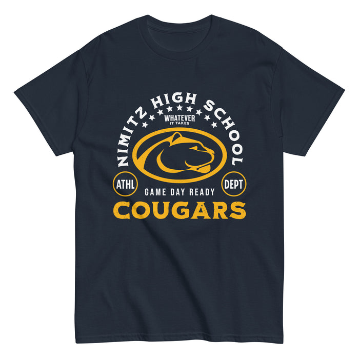Nimitz High School Cougars Navy Blue Classic Unisex T-shirt 208