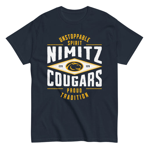 Nimitz High School Cougars Navy Blue Classic Unisex T-shirt 210